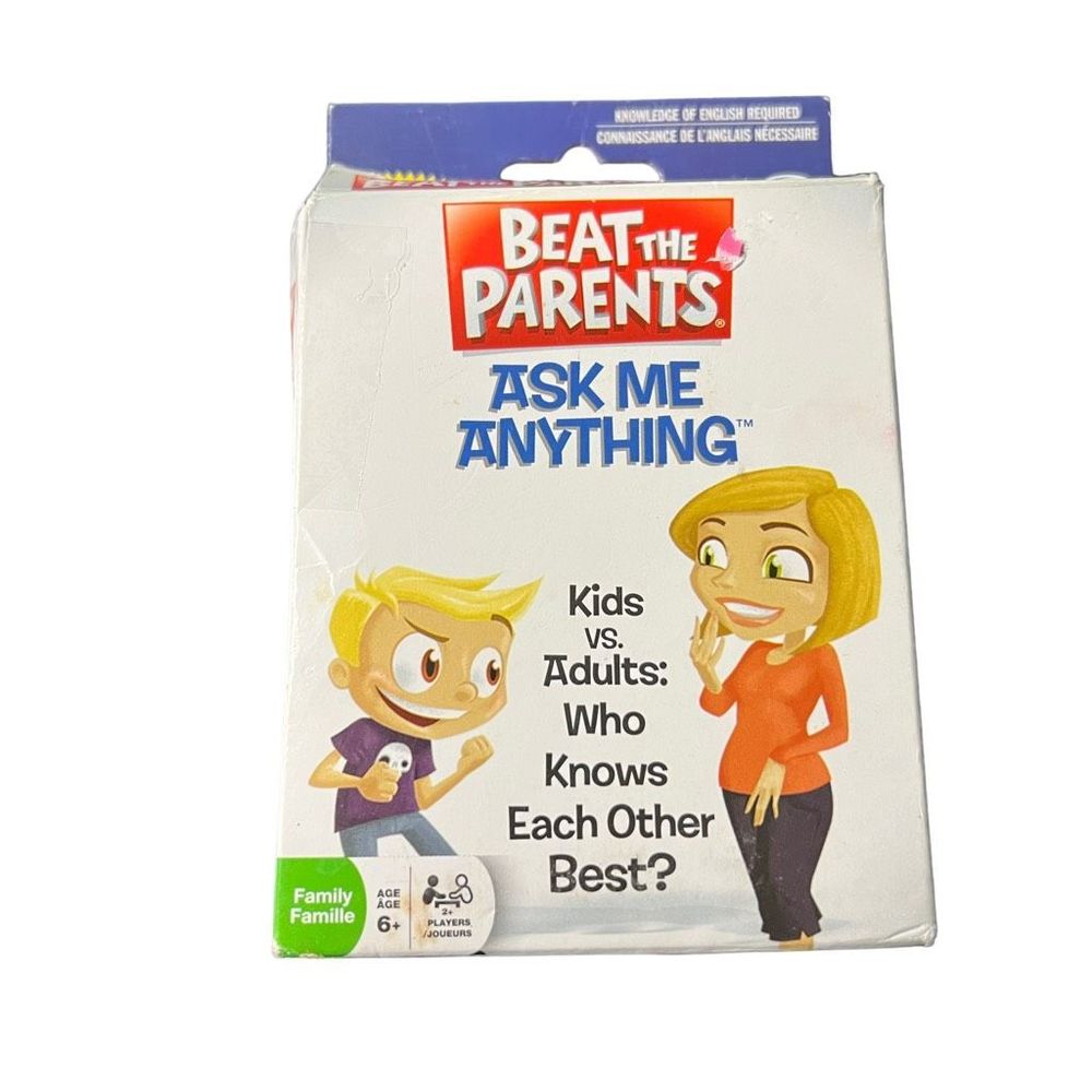 Beat The Parents Ask Me Anything Card‎ Game Ages 6+ 2 Or More Players READ DESC
